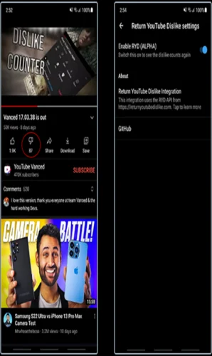 Return YouTube™ Dislike